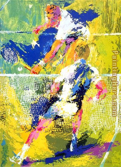 Match Point painting - Leroy Neiman Match Point art painting